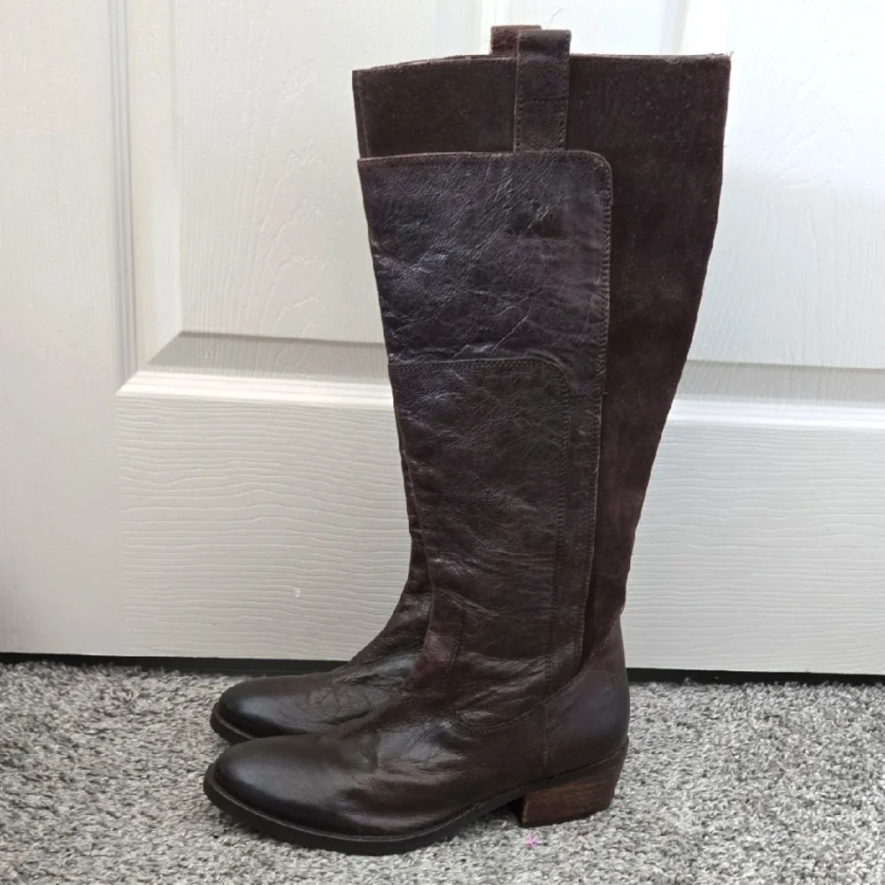 MIA Corey Dark Brown Equestrian Riding Boots Size 8.5